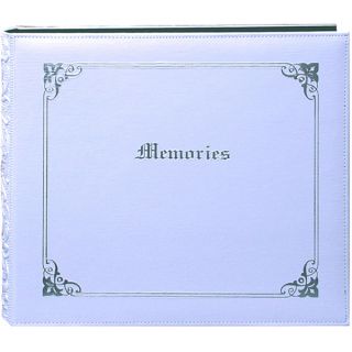 Memories 12x12 White Memory Book Binder with 40 Bonus Pages