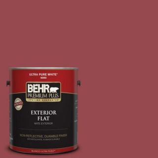 BEHR Premium Plus 1 gal. #M140 6 Circus Red Flat Exterior Paint 430001