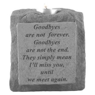 Goodbyes Are Not Forever Memorial Candleholder