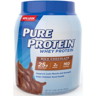 Pure Protein Frosty Chocolate Whey Protein Powder, 2 lbs