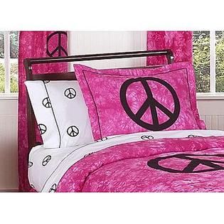 Sweet Jojo Designs   Peace Collection 3pc Full/Queen Bedding Set