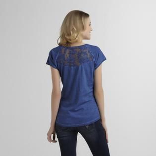 Route 66   Womens Lace Back T Shirt