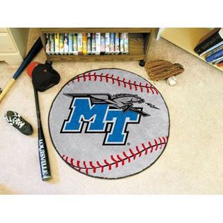 Fanmats Middle Tennessee State Baseball Rugs 29 diameter   Home