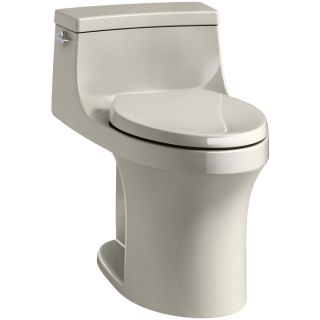 KOHLER San Souci Sandbar 1.28 GPF (4.85 LPF) 12 in Rough in WaterSense Elongated Standard Height Toilet