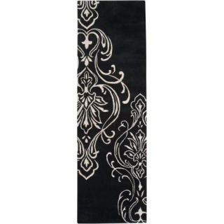 Surya Candice Olson Black 2 ft. 6 in. x 8 ft. Rug Runner CAN1951 268