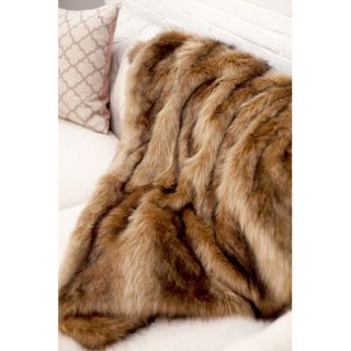WovenWorkz Ibex Faux Fur Throw Blanket