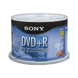 Sony  DVD+R Recordable Media, 50 disc Spindle