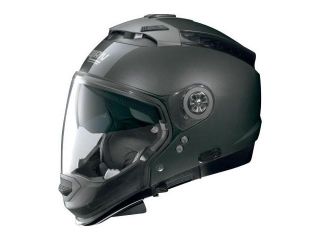 Nolan N44 N Com 2014 Solid Modular Street Helmet Metal Lava Gray MD