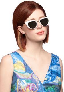 The Head and the Art Sunglasses in White  Mod Retro Vintage Sunglasses