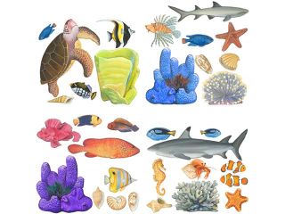 Instant Murals IMD 265 Tropical Fish Set, Small