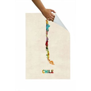 Chille Map Wall Mural by Americanflat