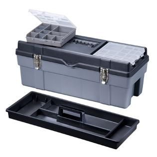 Stack On  26 in. Pro Tool Box w/ Parts Storage Boxes   Black/Grey