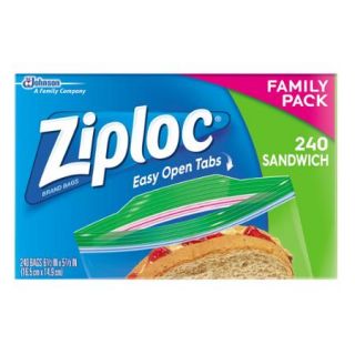 Ziploc Sandwich Bags 240 count