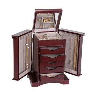 Mele & Co. Arden Wooden Jewelry Box in Mahogany Finish alternate image