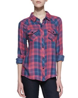 Rails Kendra Plaid Button Down, Red