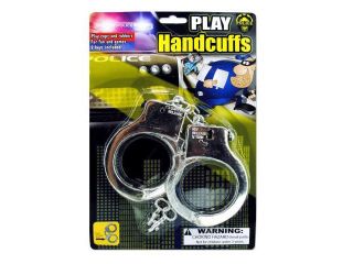 Police play plastic handcuffs   Set of 144 (Toys Toy Weapons)   Wholesale