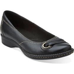 Womens Clarks Recent Drive Black Leather   16719655  