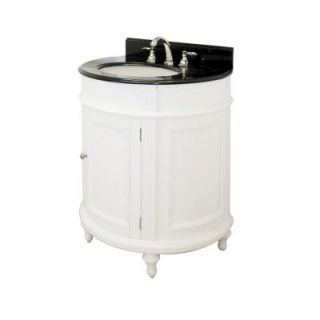 American Imaginations 29 in. W x 20 in. D Traditional Birch Wood Veneer Vanity Base Only In White 191