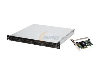 CineRAID EditPRO CR R04BX Supports RAID 0,1,1E,3,5,6,10 and JBOD 4 3.5" Drive Bays 1 x MiniSAS (SFF 8088) Host Connections to RAID Controller 4 Bay 1U Chassis with PCIe 6G Card   Black Edition