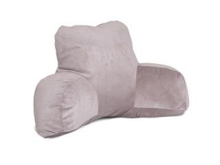 Majestic Home Goods Steel Faux Suede Reading Pillow