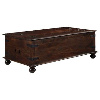 Holifern Cocktail Table with Storage   Warm Brown   Signature Design