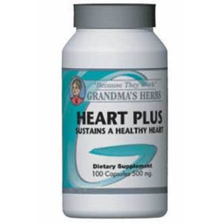 Grandmas Herbs Heart Plus 500mg Supplement (100 Capsules)   10871567