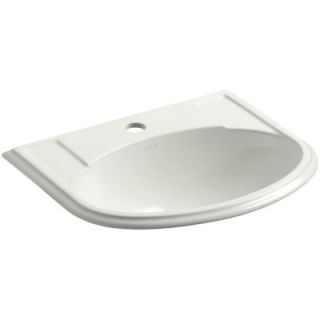 KOHLER Devonshire Drop In Vitreous China Bathroom Sink in Dune with Overflow Drain K 2279 1 NY