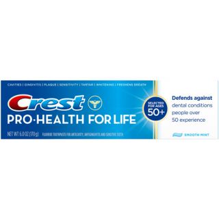Crest Pro Health For Life Smooth Mint Flavor Toothpaste, 6 oz