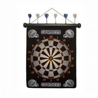 Officially Licensed Dallas Cowboys Magnetic Dartboard with Six Darts