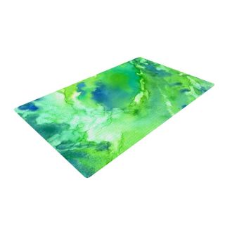 KESS InHouse Touch of Blue Green Area Rug