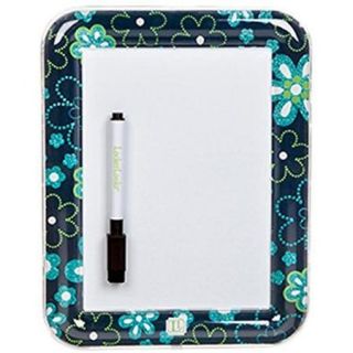 Locker Dry Erase Board   Aqua Flower