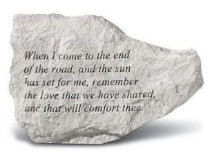 Kay Berry  Inc. 73620 When I Come To The End Of The Road   Memorial   6.5 Inches x 4.5 Inches