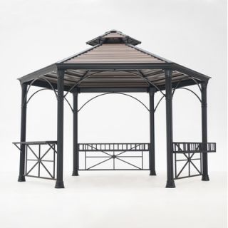 Sunjoy Circlet 14 Ft. W x 12 Ft. D Steel Gazebo