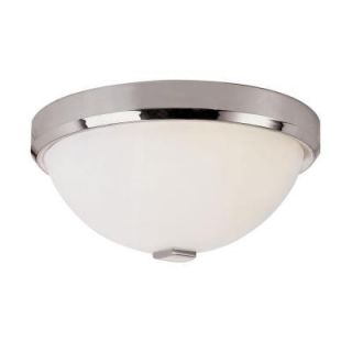 Bel Air Lighting 12 Light Polished Chrome LED Flushmount with Frosted Glass LED 10112 PC