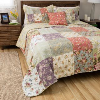 Greenland Home Fashions Blooming Prairie Full/ Queen size 3 Piece