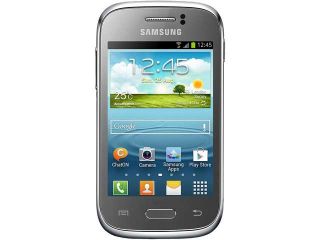 Samsung Galaxy Young S6310 4 GB, 768 MB RAM Silver Unlocked GSM Android Cell Phone 3.27"