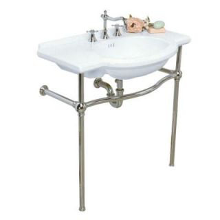 St. Thomas Creations Nouveau Wall Mount Lavatory Top Only Bathroom Sink in White 5010.082.01