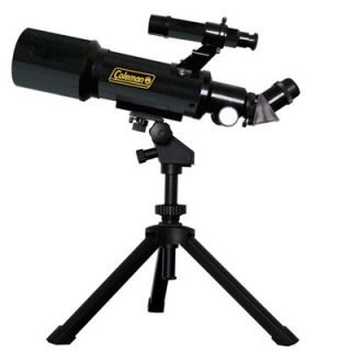 Coleman AstroWatch 400x70 Refractor Telescope in Black