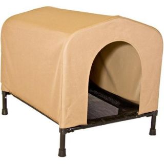 PortablePET HoundHouse Small Khaki Elevated Dog House