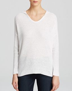 Eileen Fisher Hooded Linen Sweater
