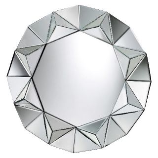 Lazy Susan 32 in. Silver Mirror