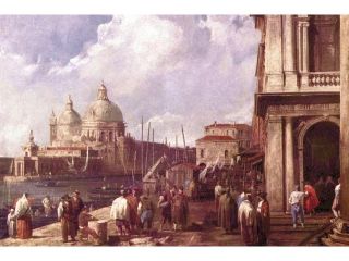 Buy Enlarge 0 587 25393 4C12X18 Venetian Piazza  Canvas Size C12X18