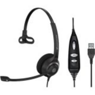 Sennheiser Sc 230 Usb Ctrl Headset   Mono   Black, Silver   Usb   Wired   150 Hz   6.80 Khz   Over the head   Monaural   Ear cup   9.51 Ft Cable   Noise Cancelling Microphone (504405_3)