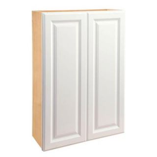 Home Decorators Collection 36x42x12 in. Hallmark Assembled Wall Double Door Cabinet in Arctic White W3642 HAW