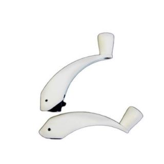 IDEAL Security Fold Down Window Handles in White SK928W