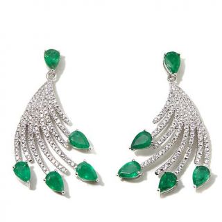Rarities Fine Jewelry with Carol Brodie Brazilian Emerald and White Zircon Ste   7837142