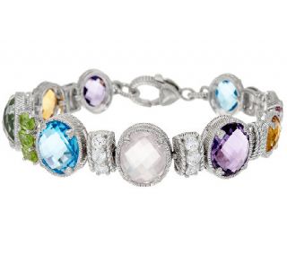 Judith Ripka Sterling Multi Gemstone Bracelet —