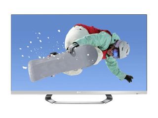 LG 55" 1080p 120Hz LED LCD HDTV with 3D Glasses Bundle 55LM6200W3DGLASSES