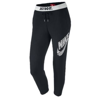 Nike Rally Logo Capris   Womens   Casual   Clothing   Carbon Heather/Cool Grey/Black