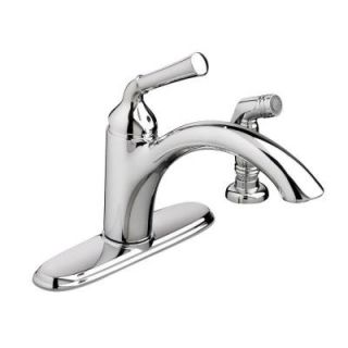 American Standard Portsmouth Single Handle Standard Kitchen Faucet with Side Sprayer in Polished Chrome 4285001F15.002